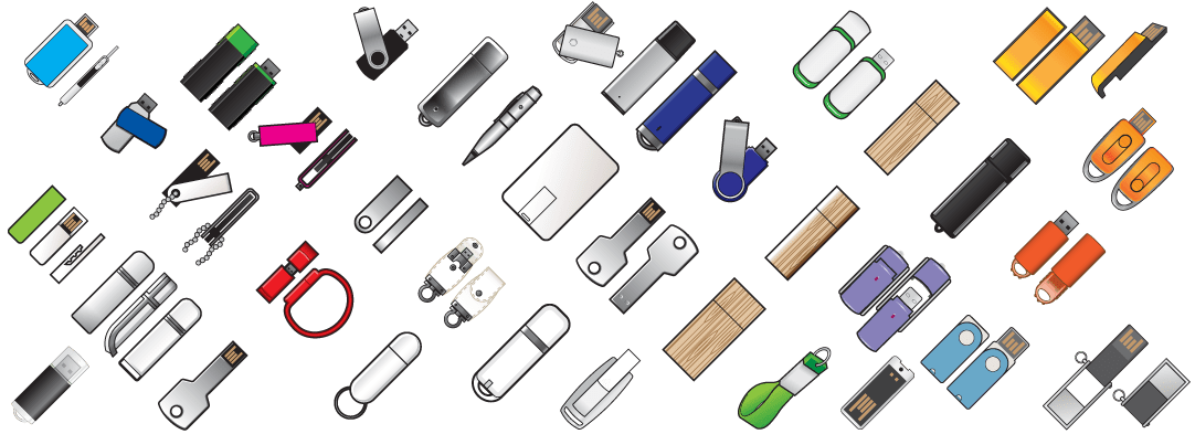 Varieties of Customised USB sticks