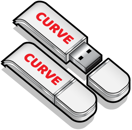 Curved Style USB Drives