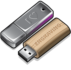 laser printing on usb drives