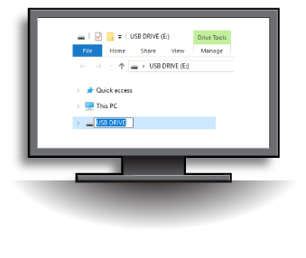 USB drives labelling