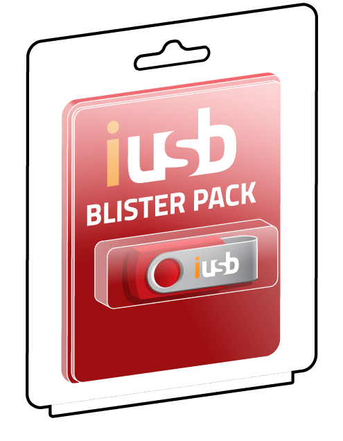Packaging USB blister packs