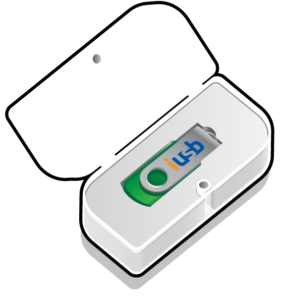 Packaging USB plastic box