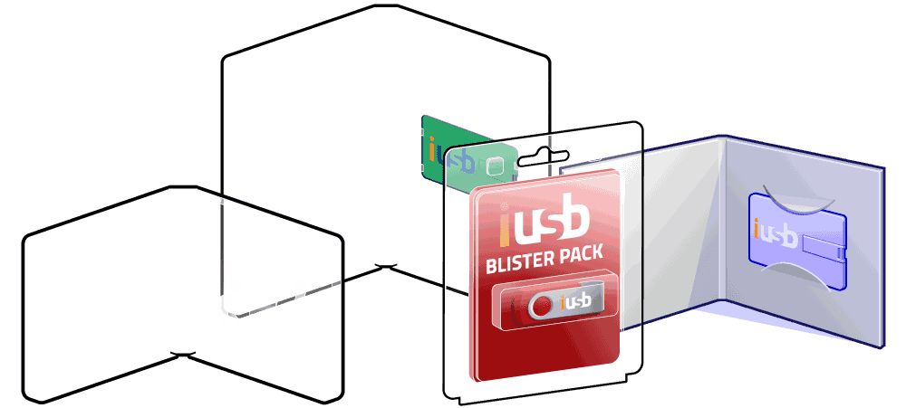 packaging styles of custom USB drives