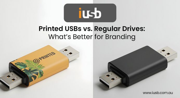 Printed USBs vs. Regular Drives: What’s Better for Branding?